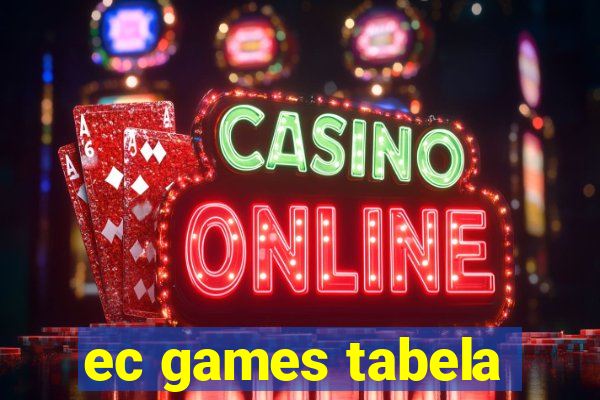 ec games tabela